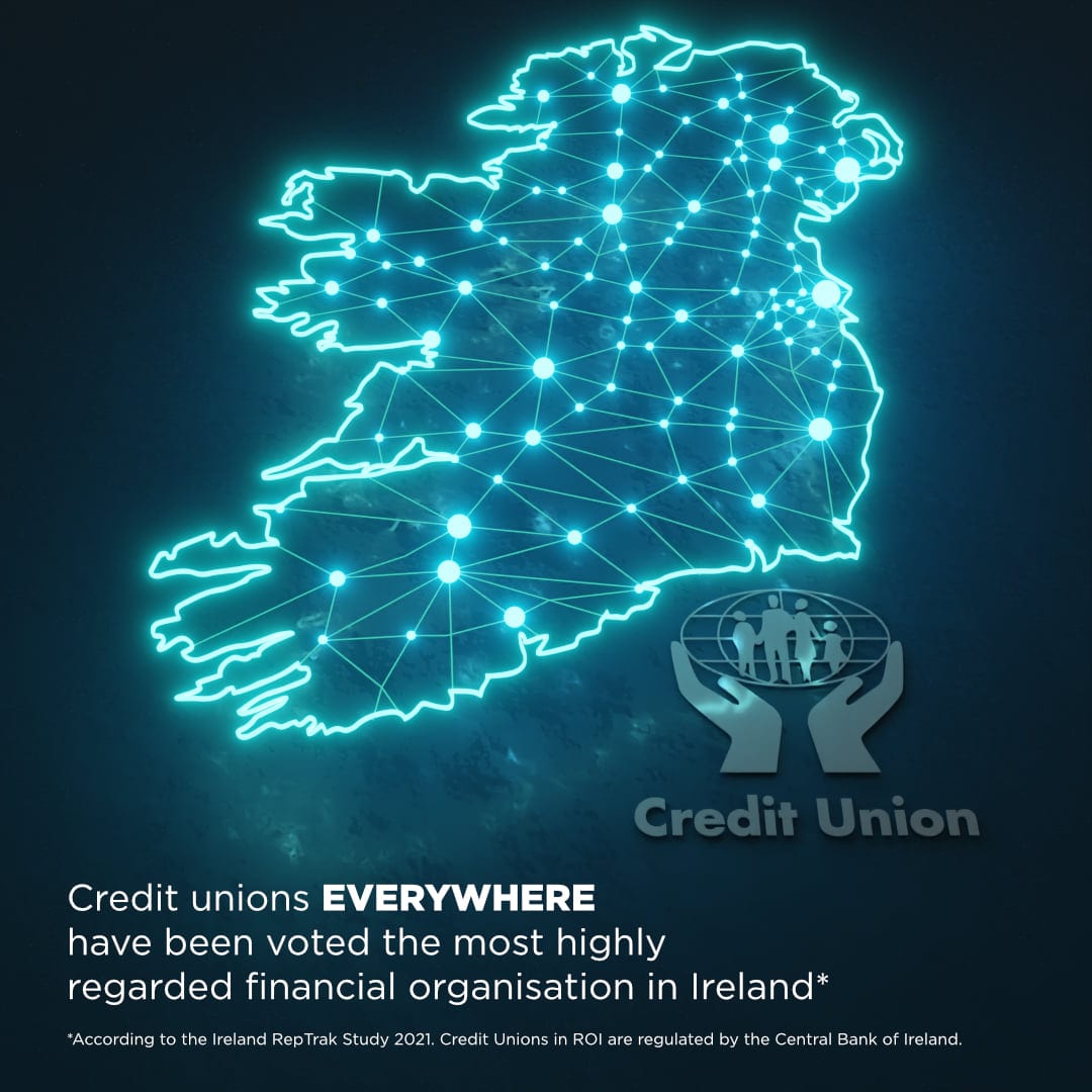 Credit Unions RepTrak 2021 - Most Reputable Financial Institution in Ireland