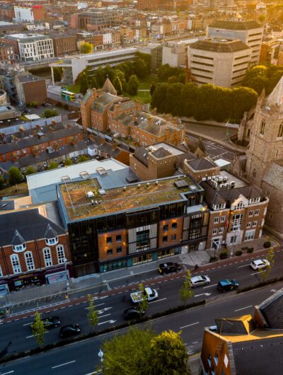 Aerial view of hsscu high street