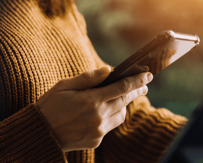 women using a smart phone